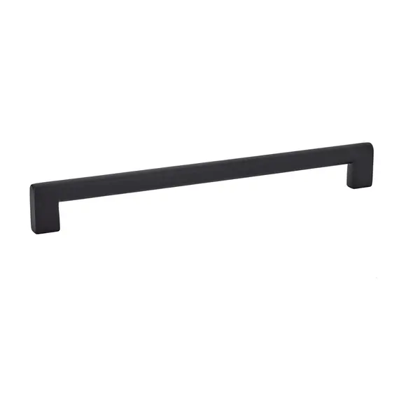 Emtek 86273US19 Trail Cabinet Pull with 10" Center To Center Flat Black Finish