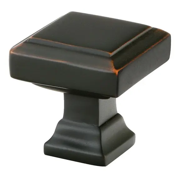 Emtek 86296US10B Geometric Square 1-3/8" Cabinet Knob Oil Rubbed Bronze Finish