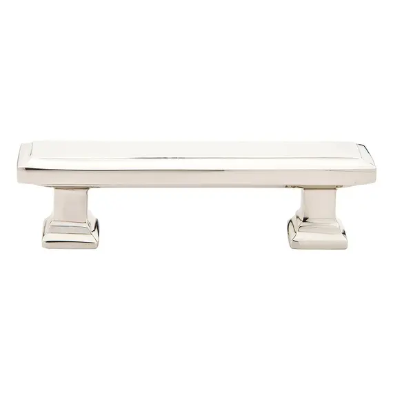 Emtek 86300US14 Geometric Rectangular Cabinet Pull with 3-1/2" Center to Center Polished Nickel Lifetime Finish