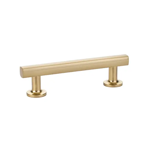 Emtek 86453US4 Freestone Cabinet Pull with 3-1/2" Center to Center Satin Brass Finish