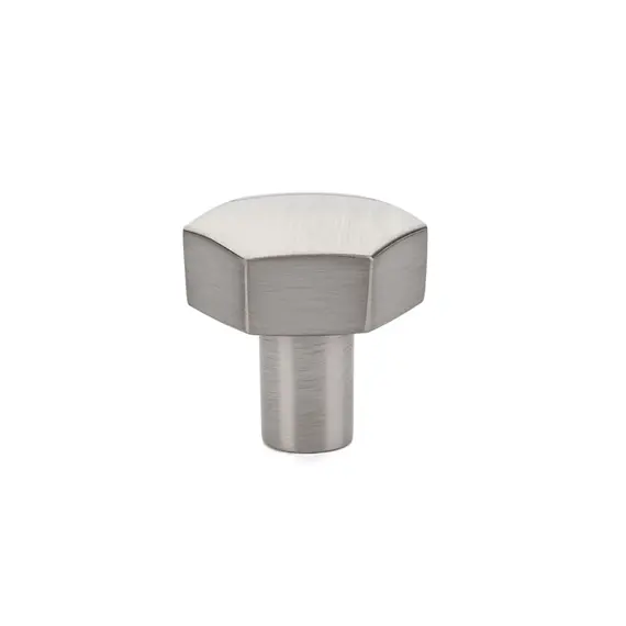 Emtek 86457US15 Mod Hex 1-1/8" Cabinet Knob Satin Nickel Finish