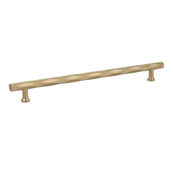 Emtek 86490US4 Tribeca Cabinet Pull with 10" Center to Center Satin Brass Finish