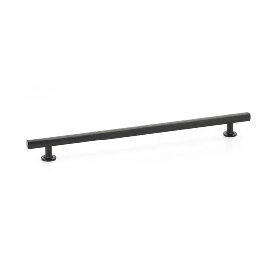 Emtek 86678US19 Freestone Cabinet Pull with 12" Center to Center Flat Black Finish