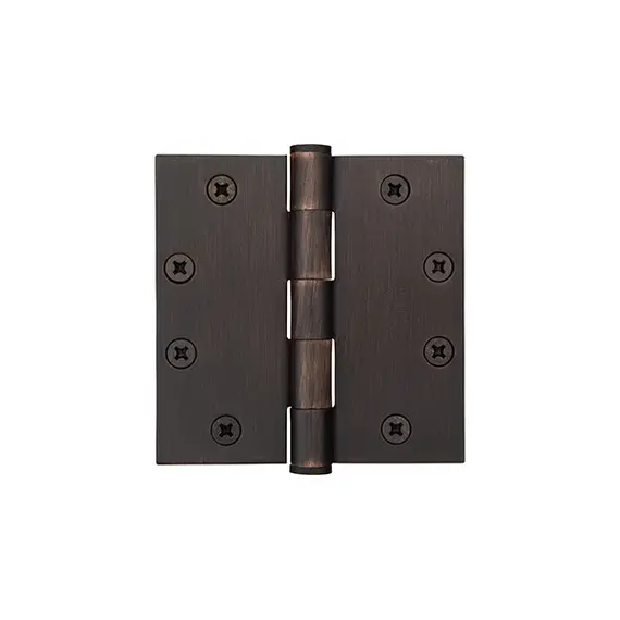 Emtek 92015US10B Pair of 4-1/2" x 4-1/2" Square Steel Heavy Duty Hinges Oil Rubbed Bronze Finish