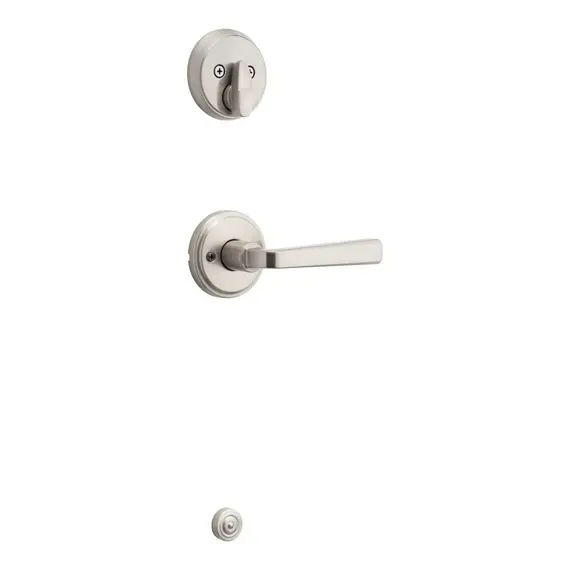 Kwikset 971TDL-15 Trafford Lever Interior Single Cylinder Handleset Trim Satin Nickel Finish