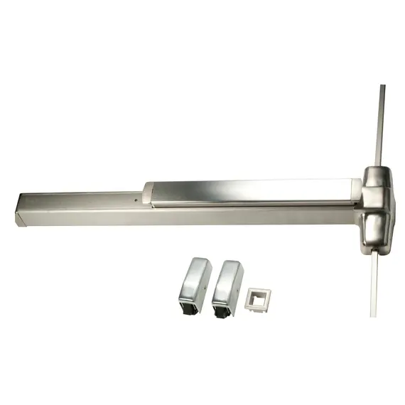 Von Duprin 9827EO32D3 3' Surface Vertical Rod Smooth Case Exit Device 630 Satin Stainless Steel Finish