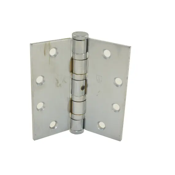 Hager BB116841226DNRP 4-1/2" x 4-1/2" Full Mortise Heavy Weight Ball Bearing Hinge Non Removable Pin Satin Chrome Finish