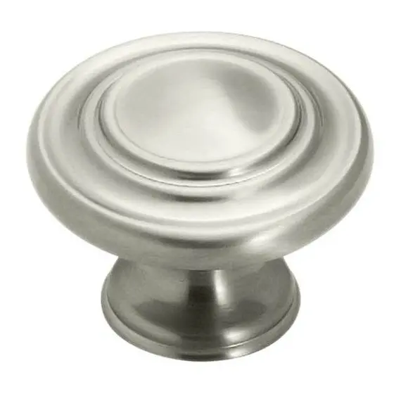 Amerock BP1586G10 1-5/16" (33 mm) Diameter Inspirations Cabinet Knob Satin Nickel Finish