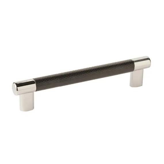 Amerock BP36559PNBBR 6-5/16" (160 mm) Center to Center Esquire Cabinet Pull Bright Nickel by Black Bronze Finish