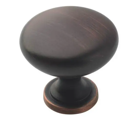 Amerock BP53005ORB-10PACK Pack of 10 1-1/4" (32 mm) Diameter Allison Value Cabinet Knob Oil Rubbed Bronze Finish