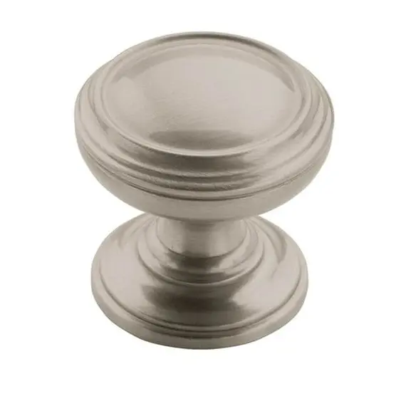 Amerock BP55342G10-5PACK Pack of 5 1-1/4" (32 mm) Diameter Revitalize Cabinet Knob Satin Nickel Finish