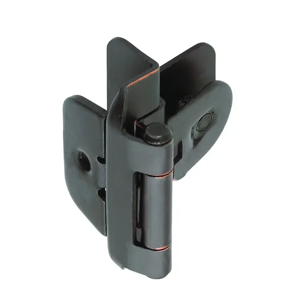 Amerock BPR8700ORB 3/8" (10 mm) Inset Double Demountable Cabinet Hinge 2 Pack Oil Rubbed Bronze Finish