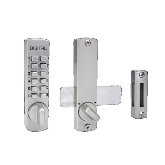 Lockey C120SN Mechanical Keyless Surface Mount Lock Satin Nickel Finish