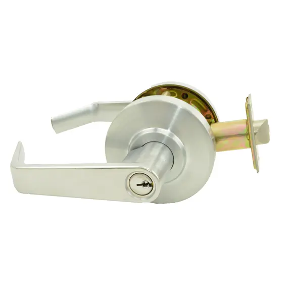 Dexter Commercial C2000CLCLRMR626KDC Classroom Grade 2 Regular Lever Clutching Cylindrical Lock with C Keyway; 2-3/4" Backset; and ANSI Strike Satin Chrome Finish