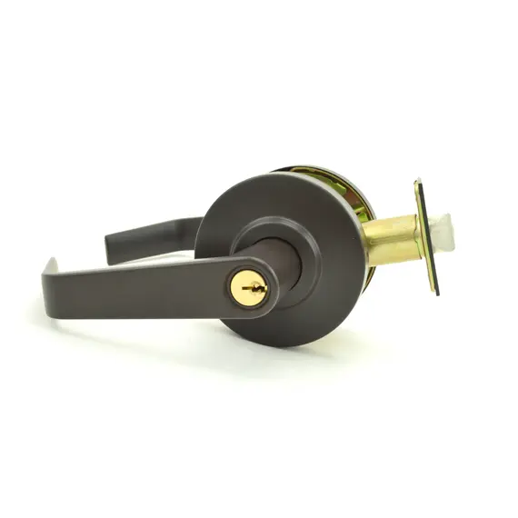 Dexter Commercial C2000ENTRR613KDC Entry / Office Grade 2 Regular Lever Non Clutching Cylindrical Lock with C Keyway; 2-3/4" Backset; and ANSI Strike Oil Rubbed Bronze Finish