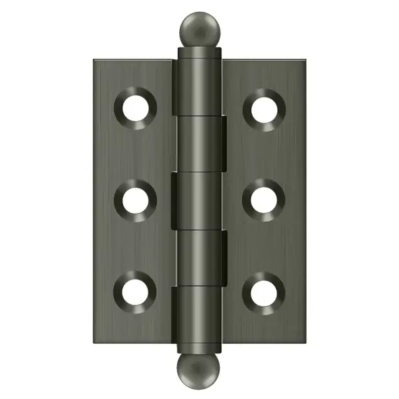 Deltana CH2015U15A 2" x 1-1/2" Hinge; with Ball Tips; Antique Nickel Finish