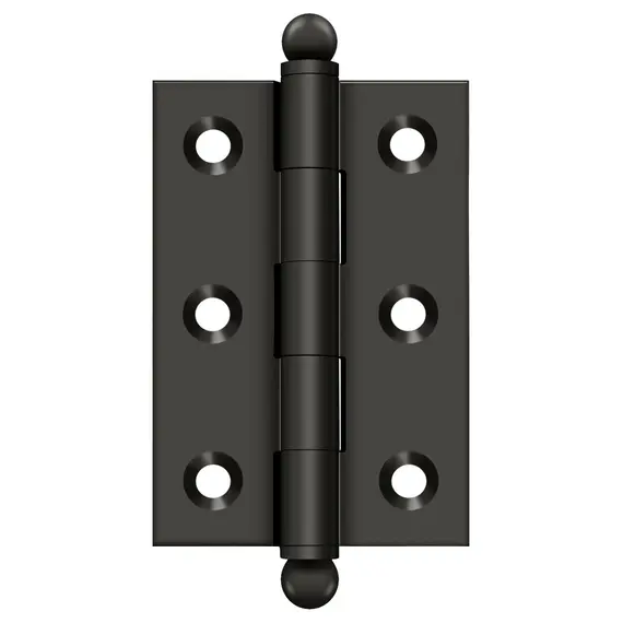 Deltana CH2517U10B 2-1/2" x 1-11/16" Hinge; with Ball Tips; Oil Rubbed Bronze Finish